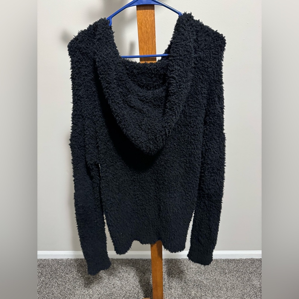 POL Women’s Sherpa Fuzzy Soft Knit Hoodie Size M NWT - Picture 7 of 8